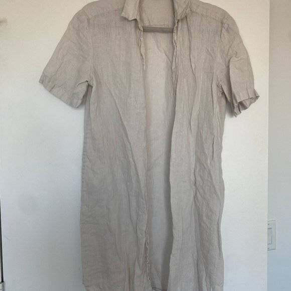 James Perse Linen Shirt Dress - Picture 1 of 2